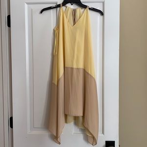 Leona Yellow and Tan Block Dress